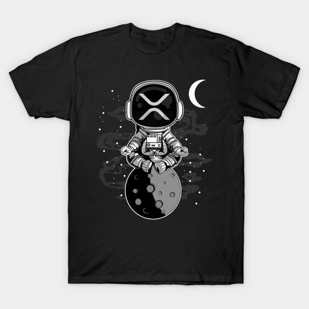 Astronaut Ripple XRP Coin To The Moon Crypto Token Cryptocurrency Wallet Birthday Gift For Men Women Kids T-Shirt by Thingking About